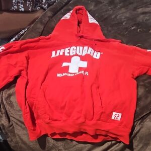 Red Lifeguard Hoodie